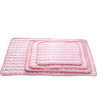 Ice Silk Self-Cooling Pet Mat for Dogs & Cats – Breathable Summer Cooling Pad