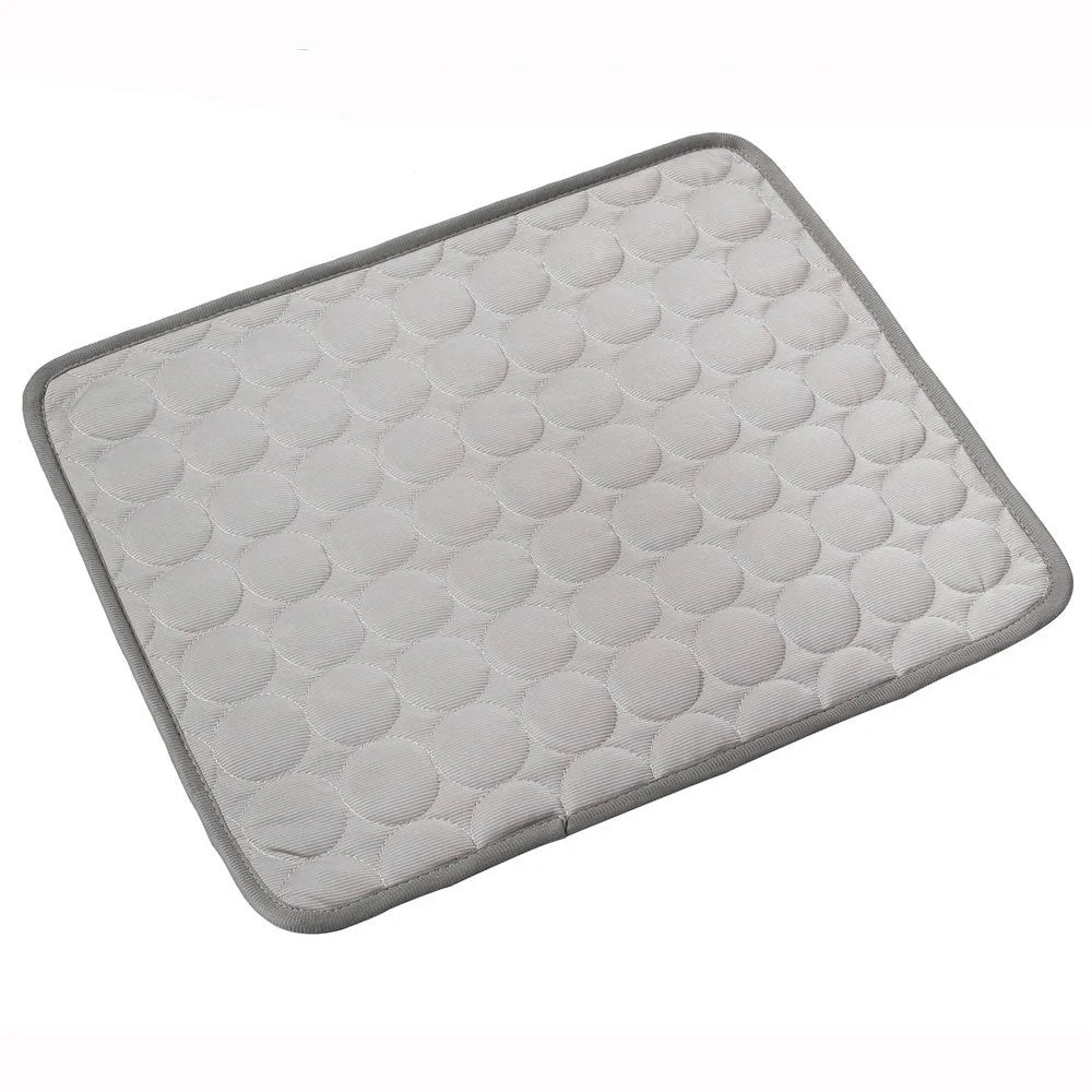 Ice Silk Self-Cooling Pet Mat for Dogs & Cats – Breathable Summer Cooling Pad