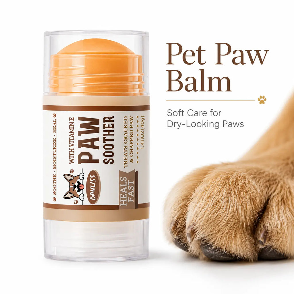 Lick-Safe Paw & Nose Balm for Dogs and Cats – Moisturizing Stick with Aloe, Beeswax, Coconut Oil, Shea Butter & Vitamin E, 1.41 oz