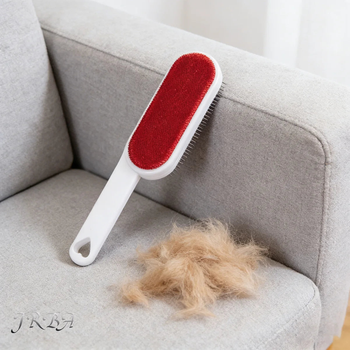 Self-Cleaning Lint Sticking Roller 2 Sides Dedusting Brush Pet Hair Remover Brush Removing Dog Cat Hair from Sofa Carpet Clothes