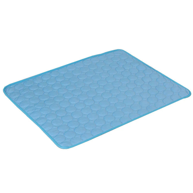 Ice Silk Self-Cooling Pet Mat for Dogs & Cats – Breathable Summer Cooling Pad