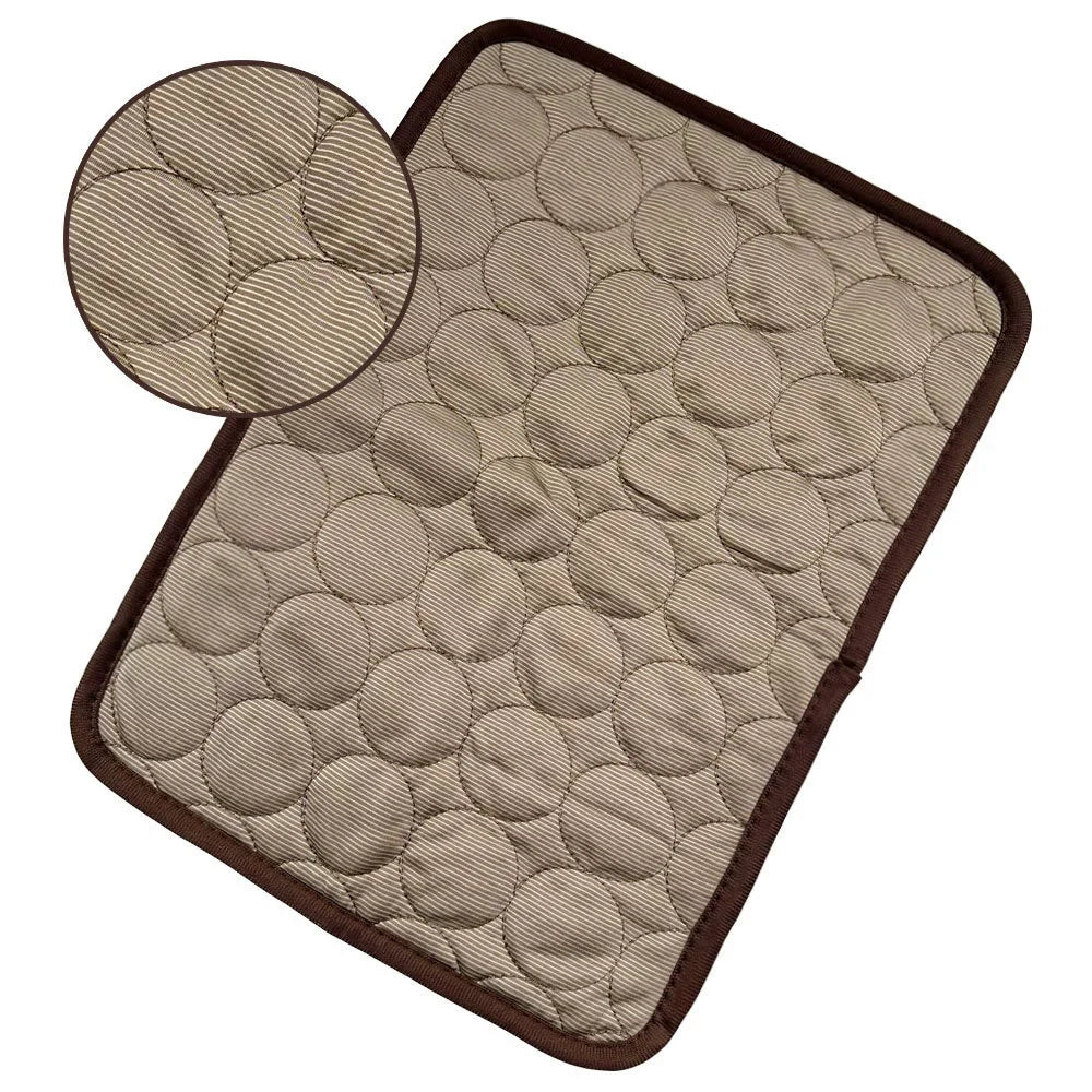 Ice Silk Self-Cooling Pet Mat for Dogs & Cats – Breathable Summer Cooling Pad