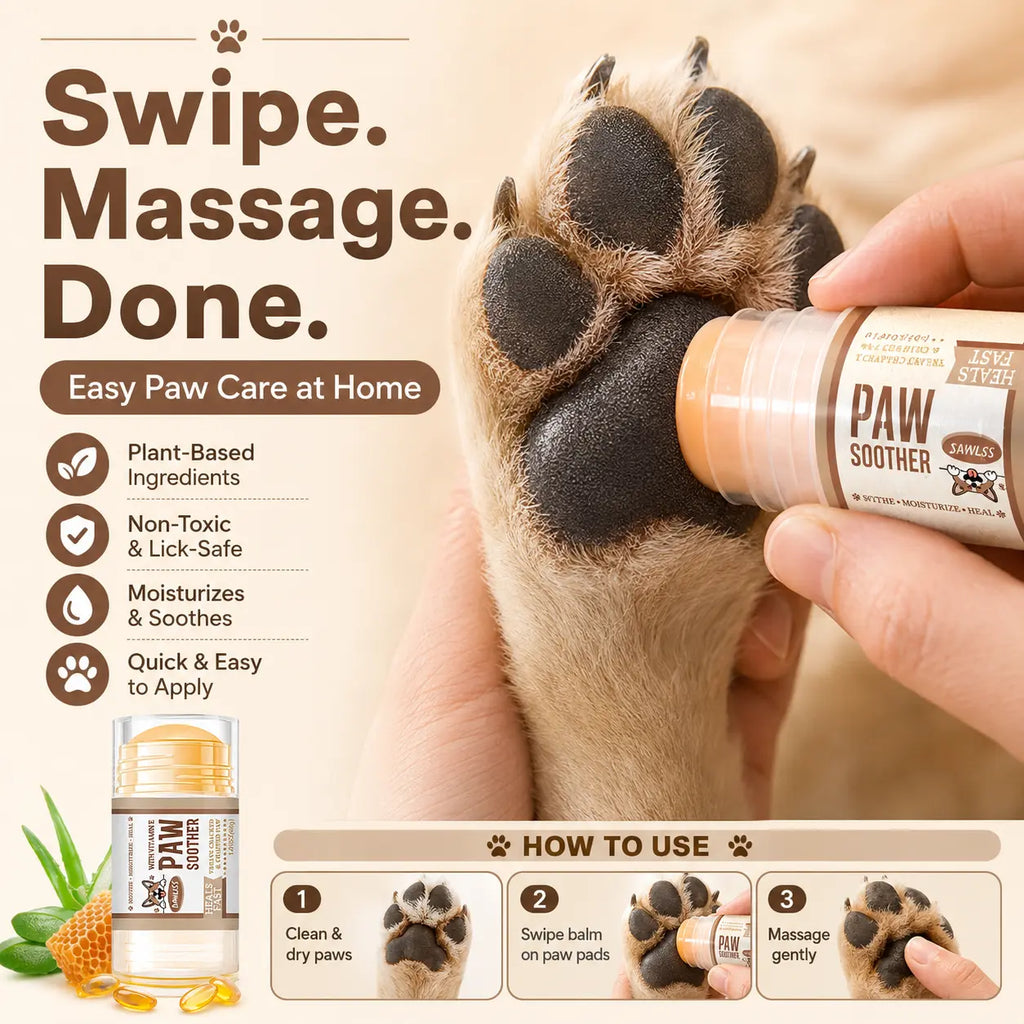 Lick-Safe Paw & Nose Balm for Dogs and Cats – Moisturizing Stick with Aloe, Beeswax, Coconut Oil, Shea Butter & Vitamin E, 1.41 oz