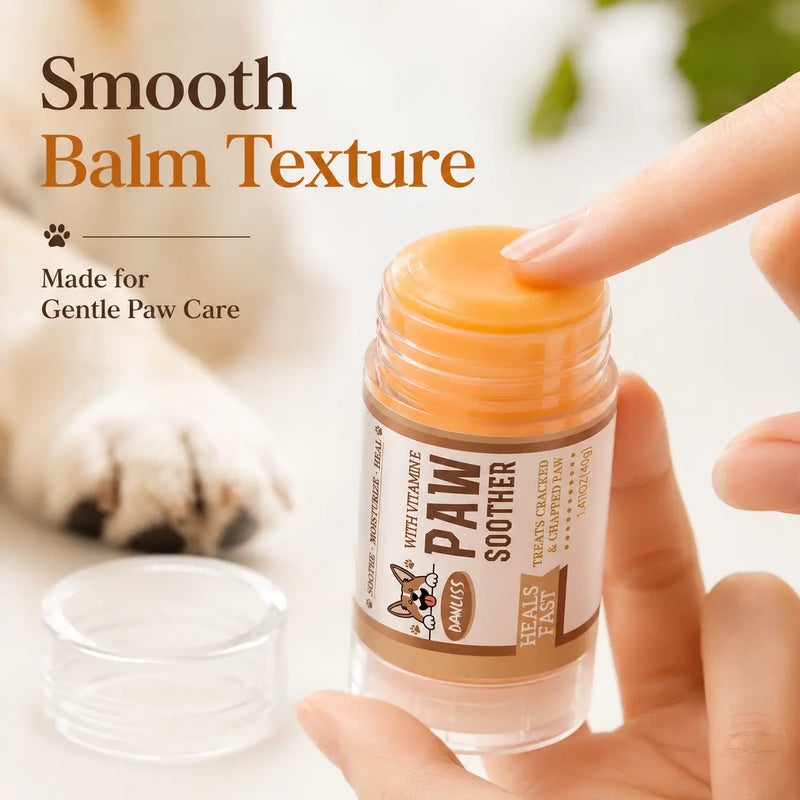 Lick-Safe Paw & Nose Balm for Dogs and Cats – Moisturizing Stick with Aloe, Beeswax, Coconut Oil, Shea Butter & Vitamin E, 1.41 oz
